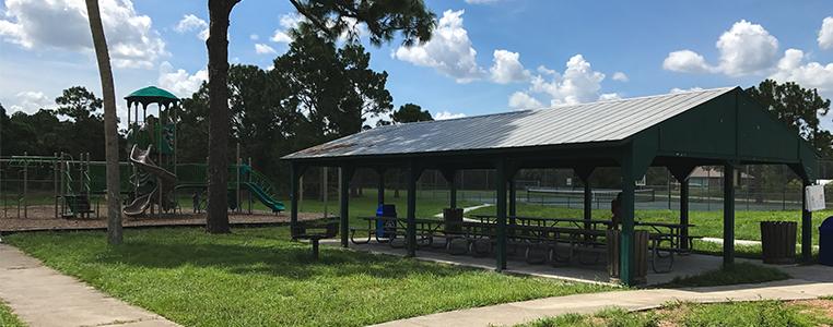 Picnic Shelter and Playground at Bissett Park